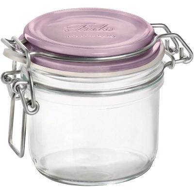 Bormioli Rocco Fido Pote Hermético 8X8X8Cm 200Ml Vidro Transp Tampa Violeta