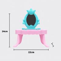 Penteadeira Infantil Princesa Com Espelho Acessorios Brinquedo Rosa Menina - 5