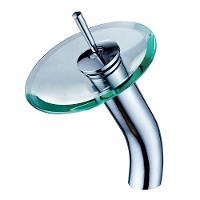 Torneira Monocomando Alta Banheiro Cascata Vidro Lorben - 3