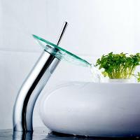 Torneira Monocomando Alta Banheiro Cascata Vidro Lorben - 5