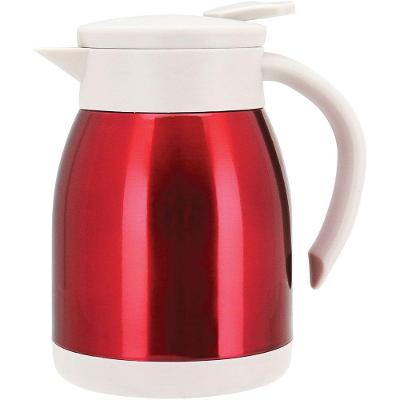 Firenze Garrafa Térmica 17X15X11Cm 600Ml Inox Vermelho Parede Dupla