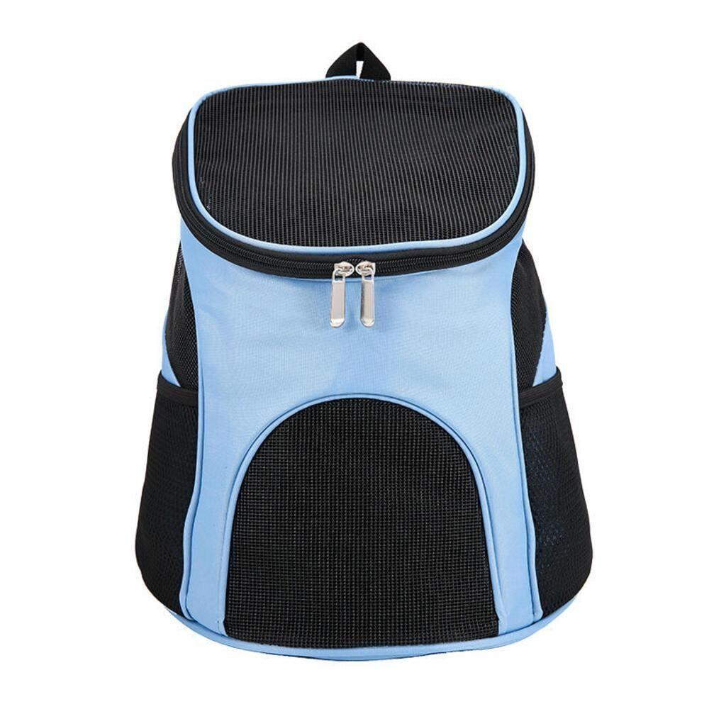 Mochila Passeio Caes Gatos Bolsa Transporte Pet Dog Bag Viagem Canguru Cachorros Petshop Azul - 2