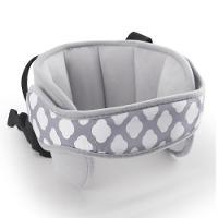 Apoio De Cabeca Pescoco Faixa Ajustavel Protecao Bebe Crianca Almofada Viagem Carro Cinza - 8