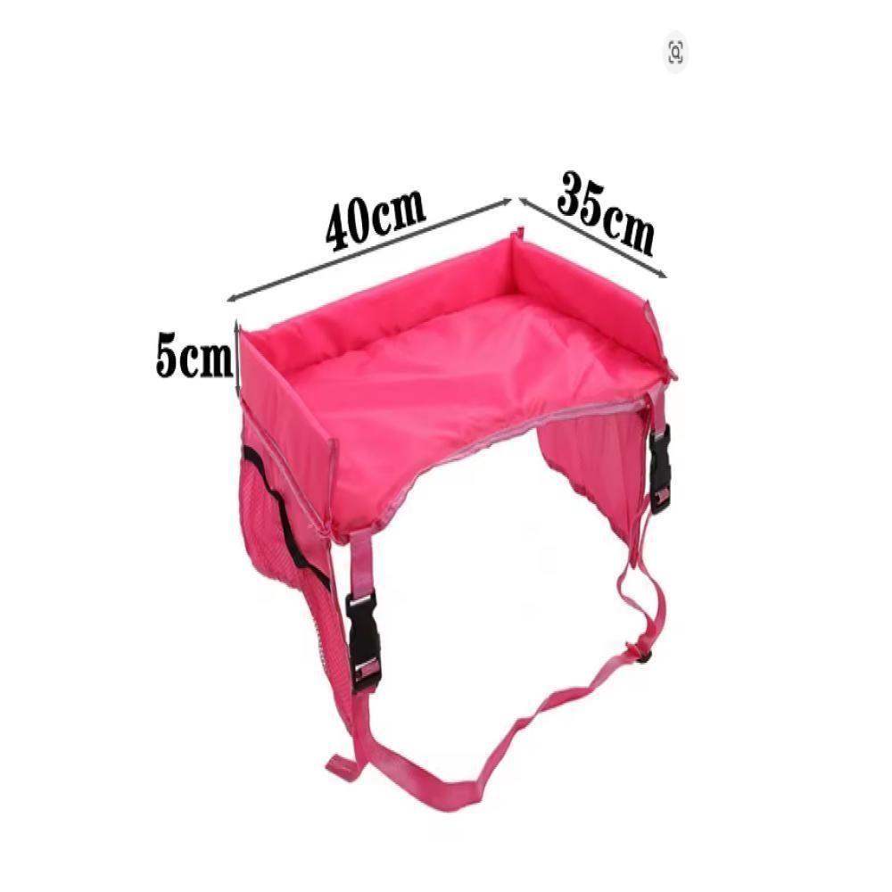 Mesinha Infantil Carro Casa Mesa Porta Objetos Bolsos Dobravel Portatil Bebe Criança Apoio Rosa - 5