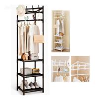 Organizador Guarda Roupas Cabideiro Suporte Portatil 3 Prateleiras Sapateira Multiuso Armario Closet Quarto Lavanderia R - 5