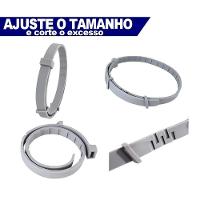 Coleira Ajustável Antipulgas Para Cães Com óleo Essencial - 63cm Cinza - 3