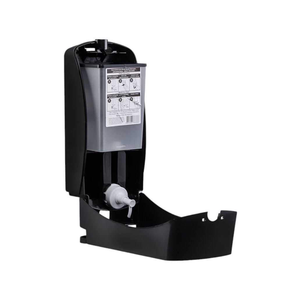 Dispenser Inox Preto Para Sabonete Líquido E álcool Gel 800ml Com Válvula Xpro - 5