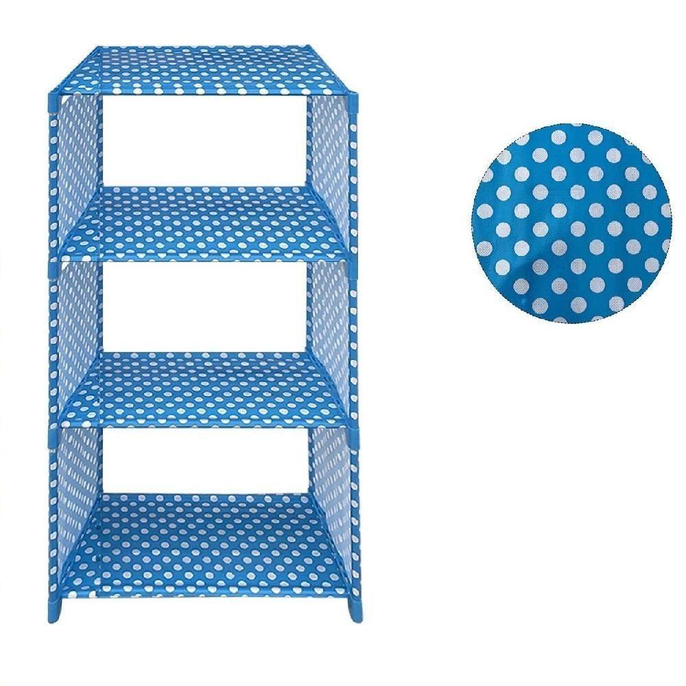 Estante Modular Porta Livros 4 Prateleiras Organizador Brinquedos Quarto Lavanderia Objetos Cozinha Sapateira Multiuso B - 4