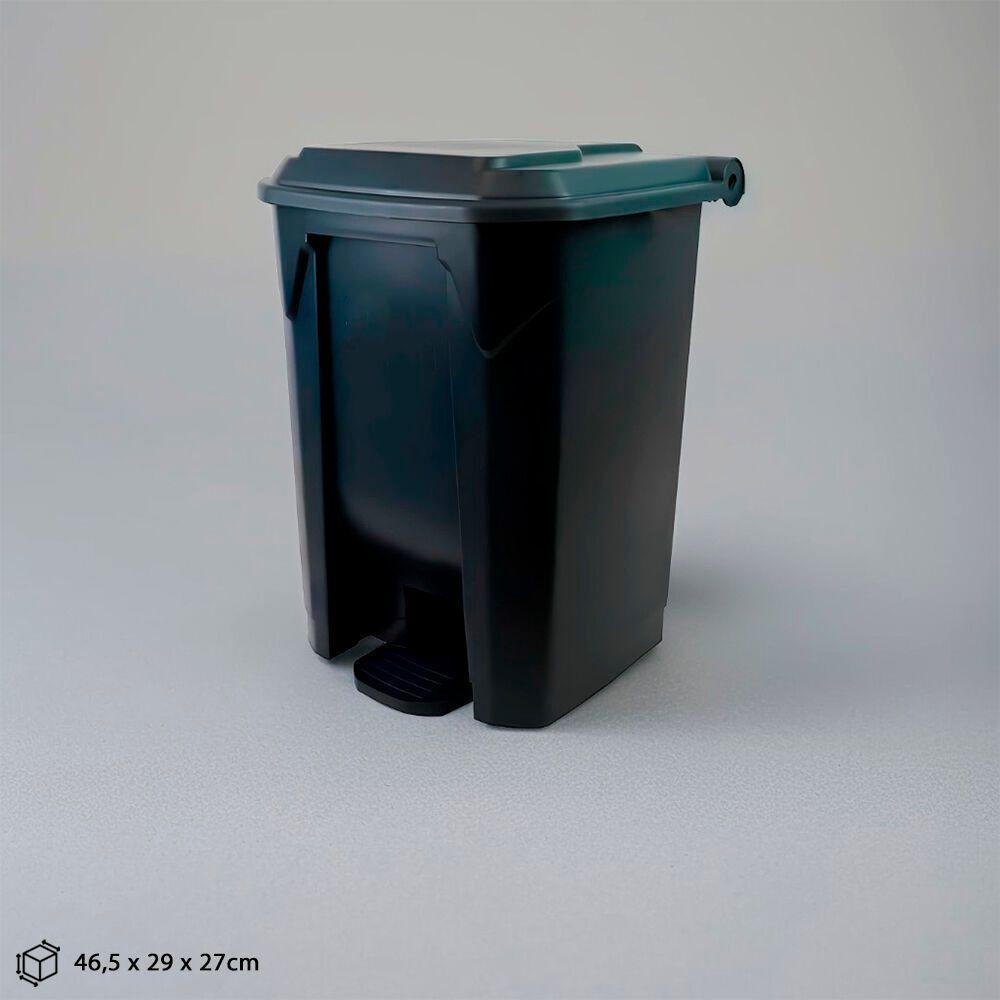 Lixeira De Pedal 30l Plástico Reforçado - Cinza Moderno E Funcional - 2