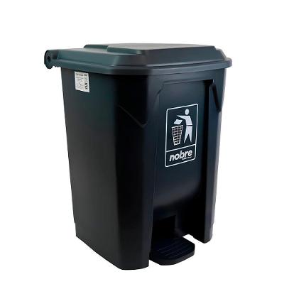 Lixeira De Pedal 30l Plástico Reforçado - Cinza Moderno E Funcional