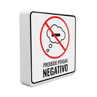 Luminária Slim Usb 'proibido Pensar' Para Decorar Ambientes Com Luz Difusa - 1