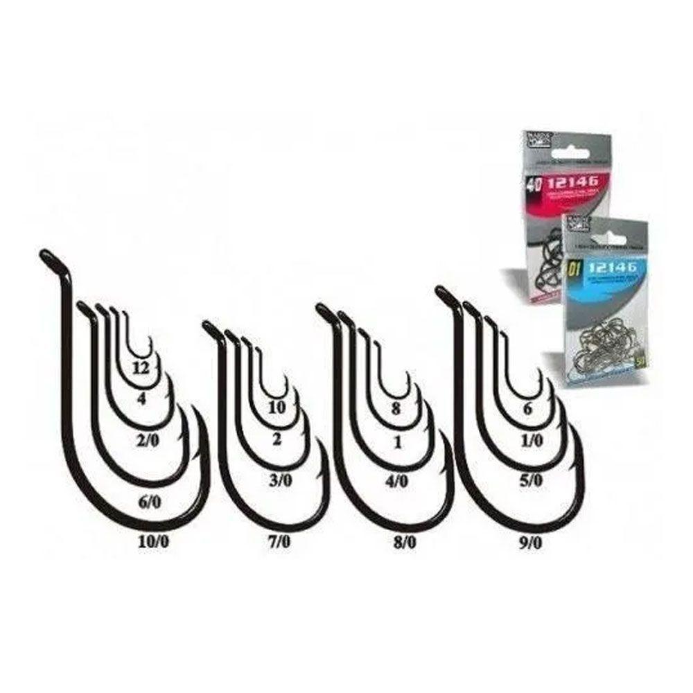 Anzol Marine Sport 12146 Nickel Tamanho N3/0 - 2