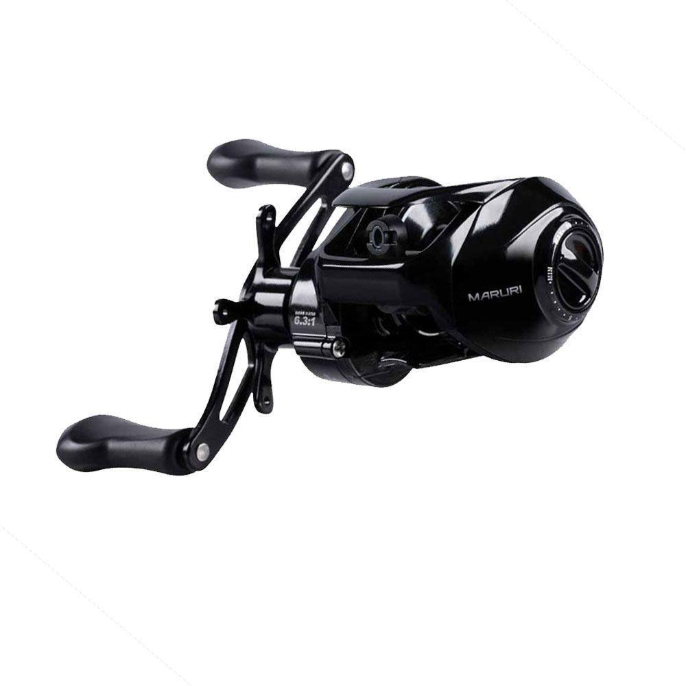 Carretilha Para Pesca Maruri Luke Black 5 Rolamentos Lado Da Manivela Esquerda - 1