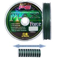 Linha De Pesca Multifilamento 100m Max Force 4 Fios Medida 0,14mm 18lbs