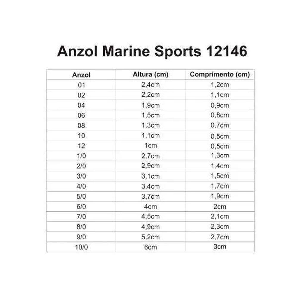 Anzol Marine Sport 12146 Nickel Tamanho N10 - 5