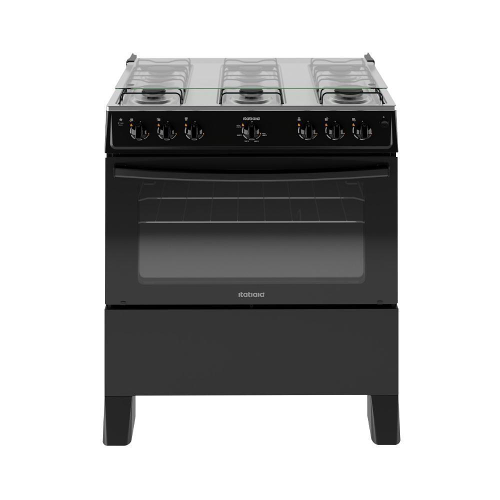 Fogão 6 Bocas Star New Itatiaia Preto Bivolt - 1