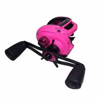 Carretilha Para Pesca Maruri Bronx Pink 11r Carretel Fundo Lado Da Manivela Esquerda - 1