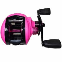 Carretilha Para Pesca Maruri Bronx Pink 11r Carretel Fundo Lado Da Manivela Esquerda - 3