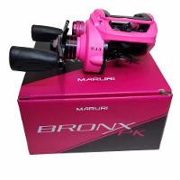 Carretilha Para Pesca Maruri Bronx Pink 11r Carretel Fundo Lado Da Manivela Esquerda - 5