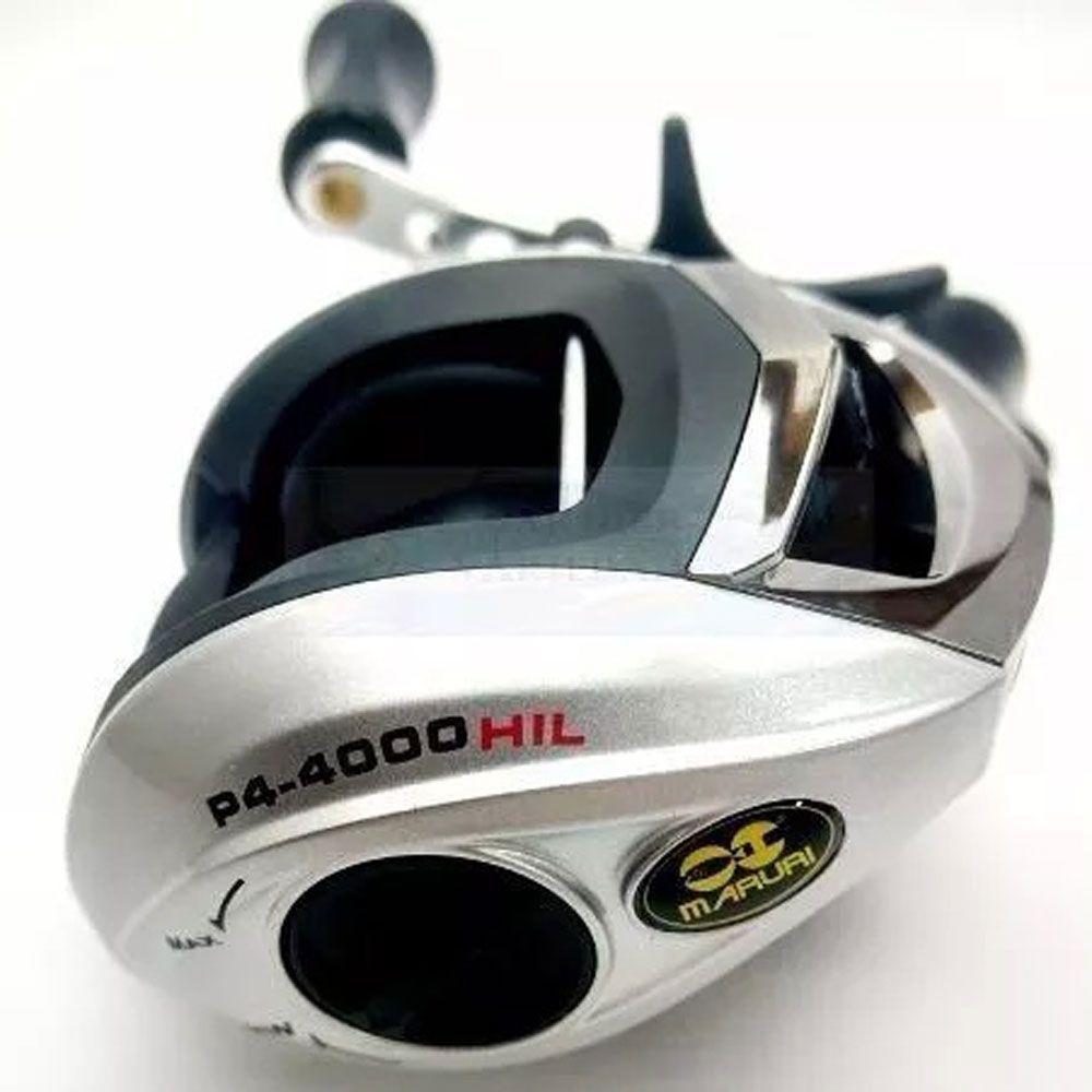 Carretilha Para Pesca Maruri P4 4 Rolamentos Lado Da Manivela Direita - 5