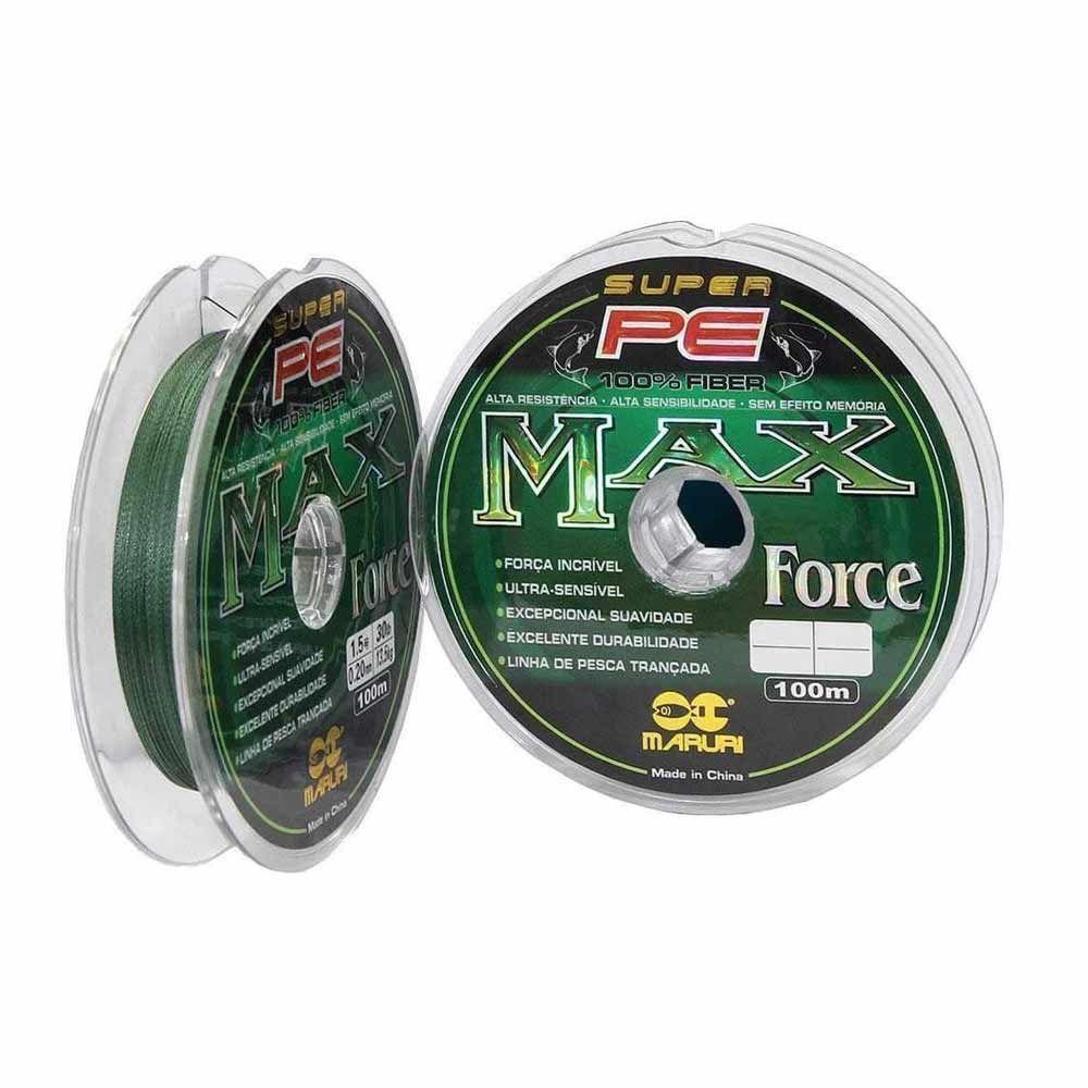 Linha De Pesca Multifilamento 100m Max Force 4 Fios Medida 0,26mm 39lb - 5