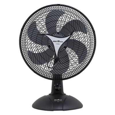 Ventilador de Mesa 2 em 1 Britânia 135W 40cm 6 Pás 3 Velocidades Preto 220V