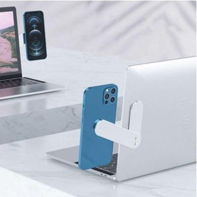 Suporte Magnético Retrátil Para Celular E Notebook - Prata