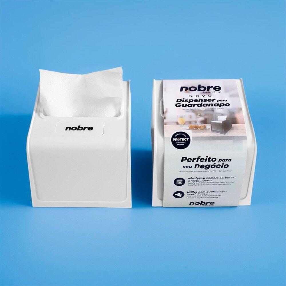 Dispenser Elegante Para Guardanapos Interfolhados Brancos Em Plástico - 4