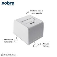 Dispenser Elegante Para Guardanapos Interfolhados Brancos Em Plástico - 5