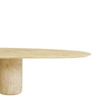 Mesa De Jantar Oásis Orgânica Cilíndrica Carvalho 160x90 Cm - 2