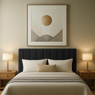 Cabeceria Estofada Solteiro 0,90m Milano Boucle - Pallazio Preto