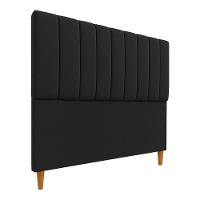 Cabeceria Estofada Solteiro 0,90m Milano Boucle - Pallazio Preto - 2