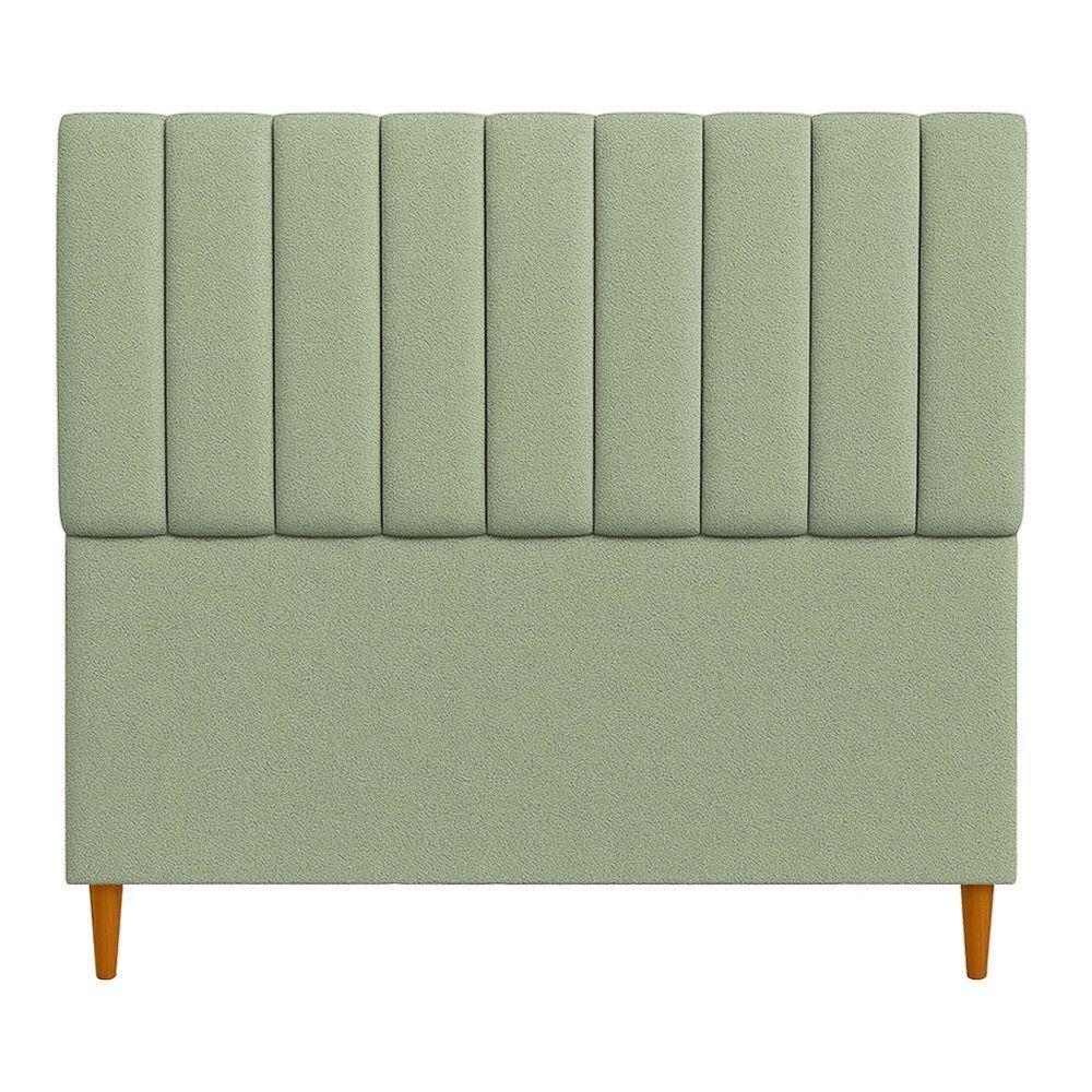 Cabeceria Estofada Solteiro 0,90m Milano Boucle - Pallazio Verde Pistache - 3
