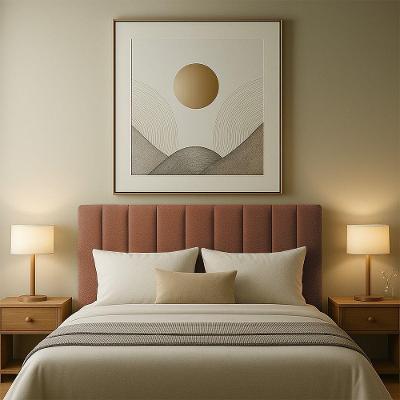 Cabeceria Estofada Solteiro 0,90m Milano Boucle - Pallazio Terracota