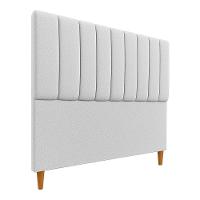 Cabeceria Estofada Solteiro 0,90m Milano Boucle - Pallazio Cinza - 2