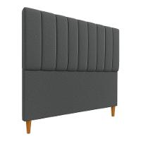 Cabeceria Estofada Solteiro 0,90m Milano Boucle - Pallazio Grafite - 2