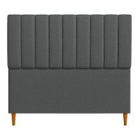 Cabeceria Estofada Solteiro 0,90m Milano Boucle - Pallazio Grafite - 3