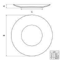 Kit 6 Prato Raso Rústico 28 Cm E 12 Talheres Churrasco Tramontina - 6