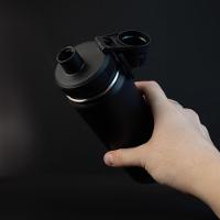 Garrafa Térmica Em Aço Inox 780ml Com Alça Mosquetão E Bico Rosqueável Preta - 5