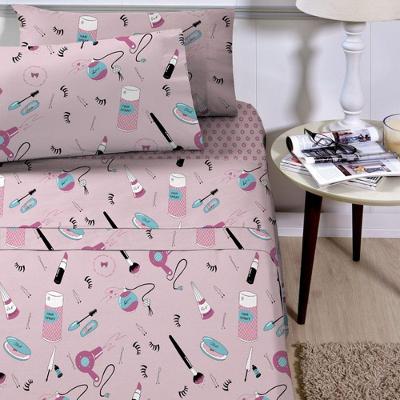 Jogo De Lençol Planeta Mágico Solteiro 3 Peças Infantil Estampado - Make - 100% Poliéster