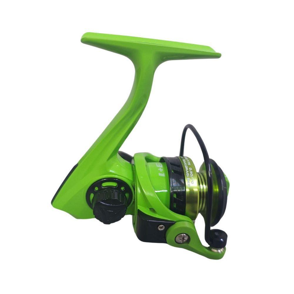 Molinete De Pesca 4 Rolamentos Cw - Ul 800 Cor Verde - 6