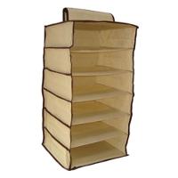 Organizador Guarda Roupa 6 Prateleiras Sapateira Vertical Closet Armario Cabide Portatil Mala Viagem - 1