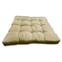 Almofada Futon Assento Decoração 50x50cm Flat Vários Modelos Bege - 5