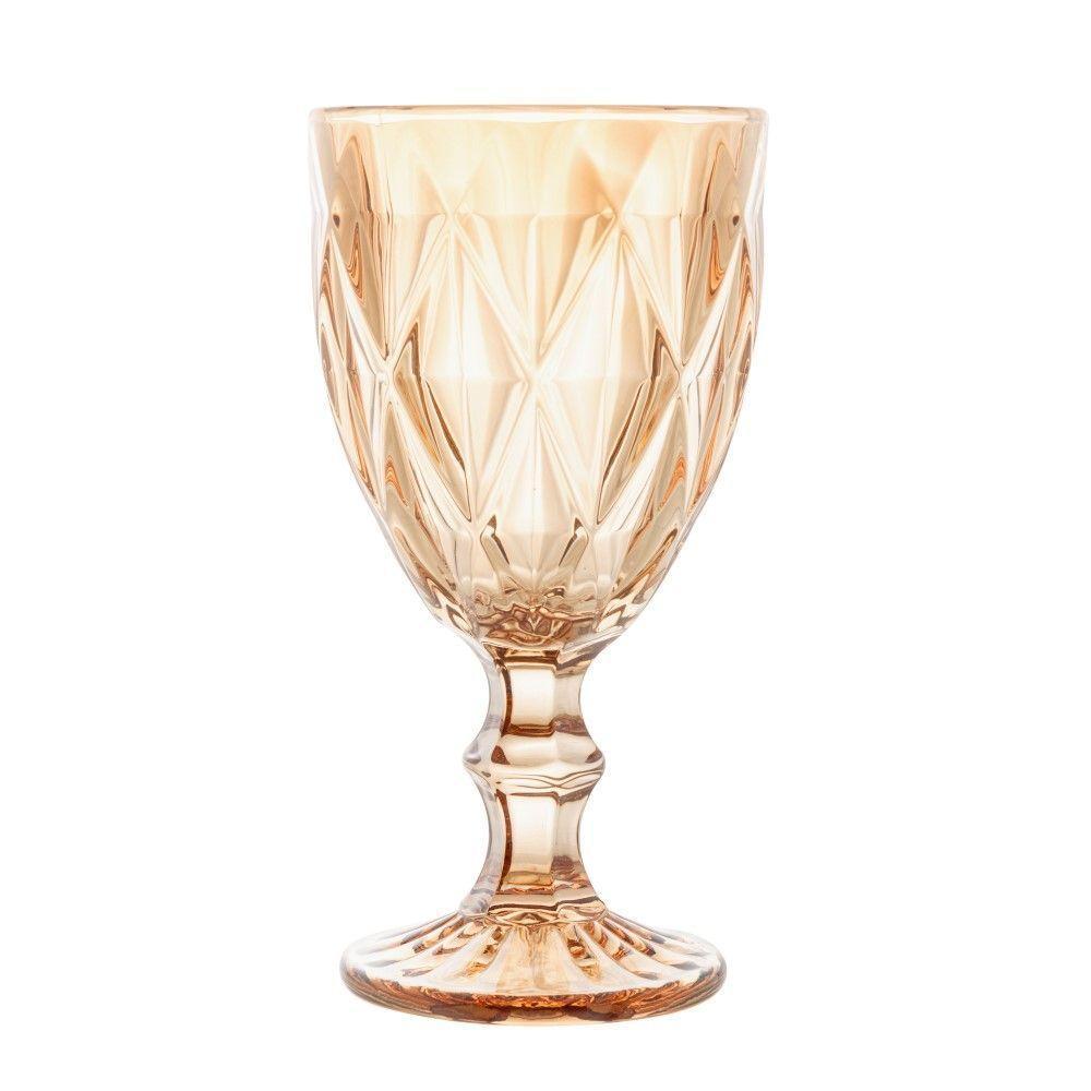 Conjunto De Taças De Vidro Para água 6 Peças 325 Ml Diamond âmbar Lyor - 2