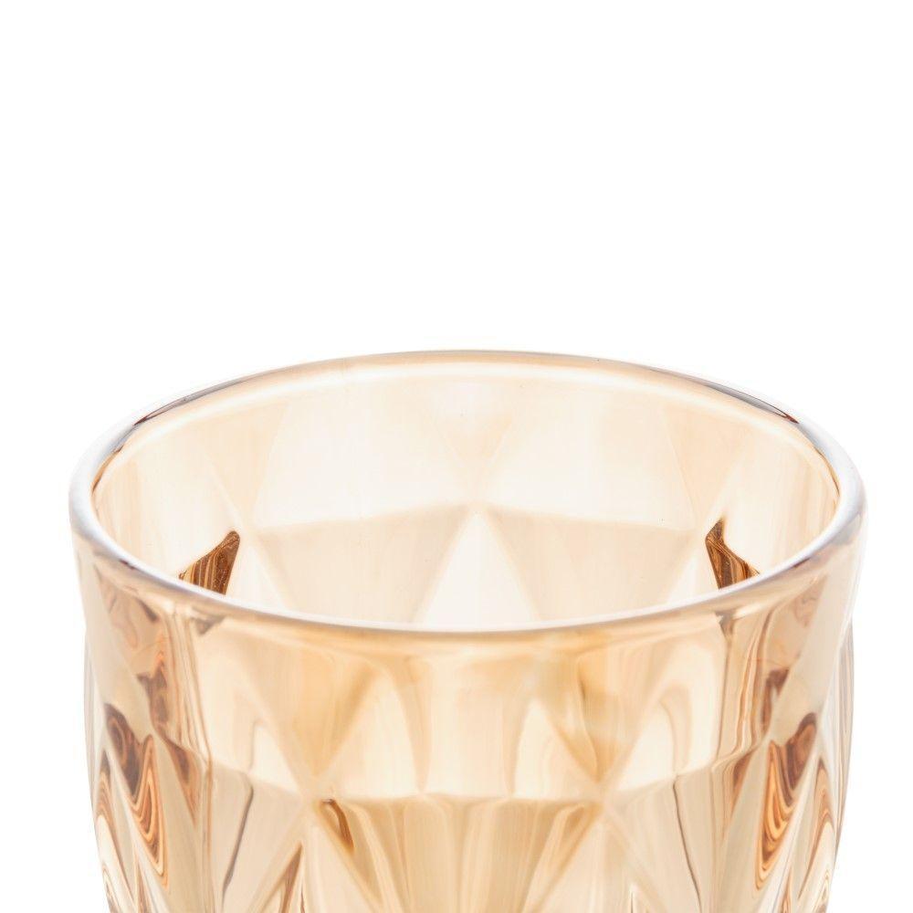 Conjunto De Taças De Vidro Para água 6 Peças 325 Ml Diamond âmbar Lyor - 4