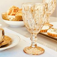 Conjunto De Taças De Vidro Para água 6 Peças 325 Ml Diamond âmbar Lyor - 7