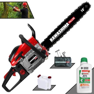 Motosserra Kawashima Kcs500p à Gasolina 49.3cc 2t Com Sabre 18 Polegadas 6600220 + Óleo Stihl 8017