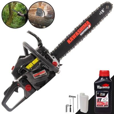 Motosserra Kawashima Kcs 580-e à Gasolina 54cc 2t Com Sabre 18 Polegadas 3300670 + Óleo Toyama Fg50