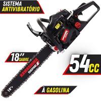 Motosserra Kawashima Kcs 580-e à Gasolina 54cc 2t Com Sabre 18 Polegadas 3300670 + Óleo Toyama Fg50 - 3