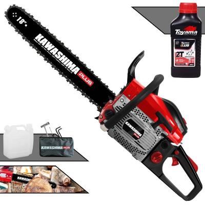 Motosserra Kawashima Kcs550p à Gasolina 54,6cc 2t Com Sabre 18 Polegadas 6600230 + Óleo Toyama Fg50